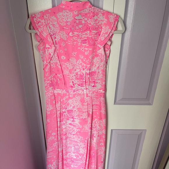Lilly Pulitzer Palm Beach Silk Midi Dress - Picture 4 of 4